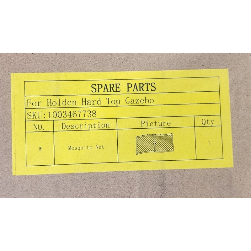 New Genuine Hampton Bay Holden 10x10 Gazebo Replacement Mosquito Netting Mesh