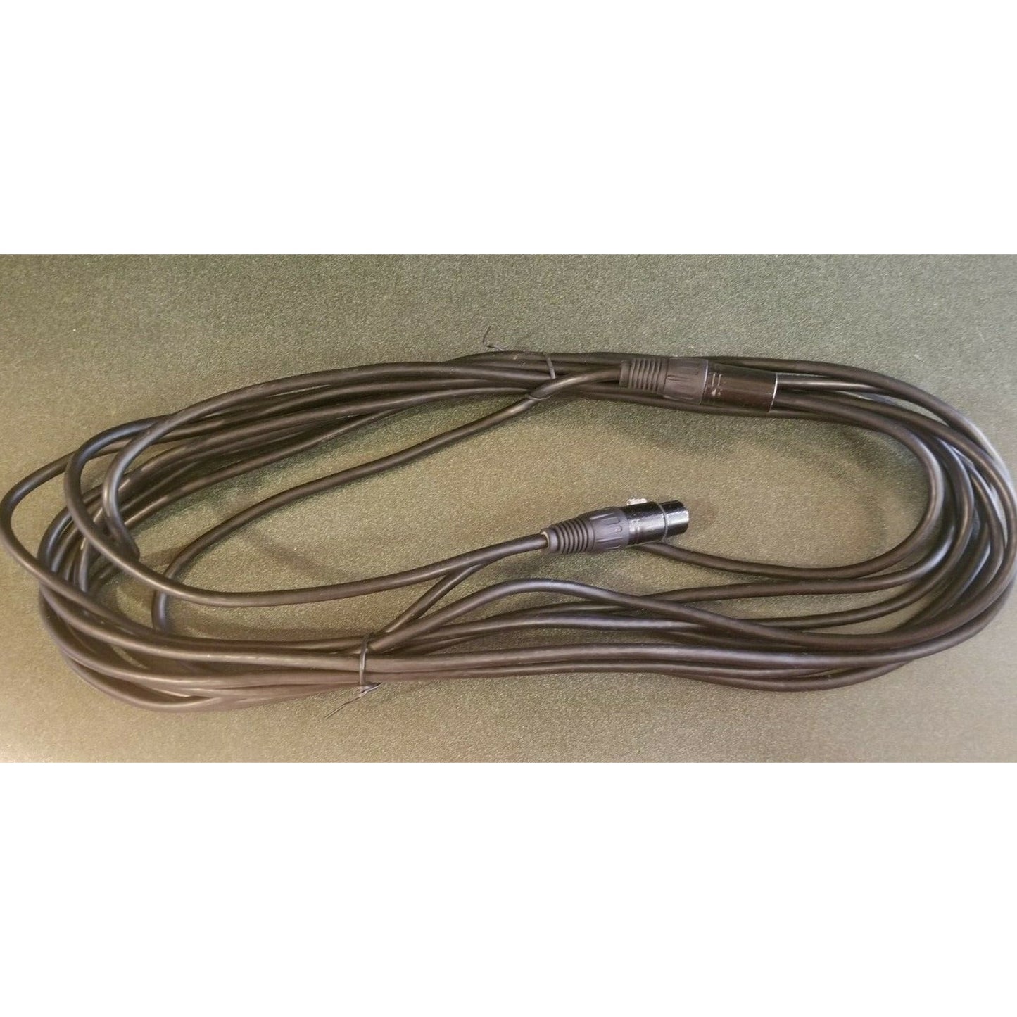 Microphone cable, black, 25' , Male to Female.