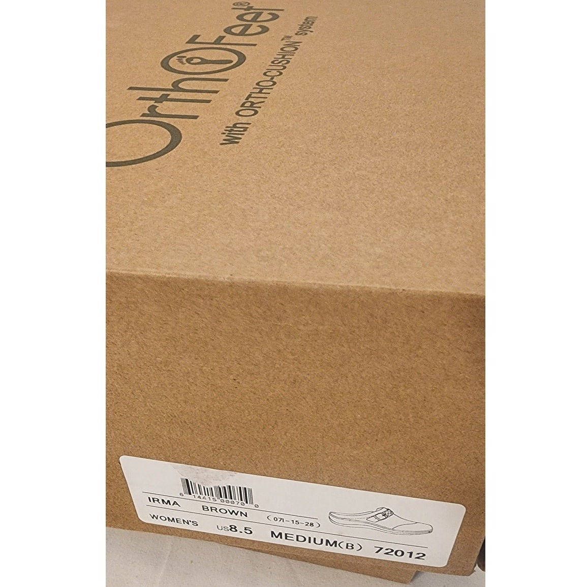 OrthoFeet Irma Women’s 8.5 Brown Orthopedic Comfort Shoes with Insoles