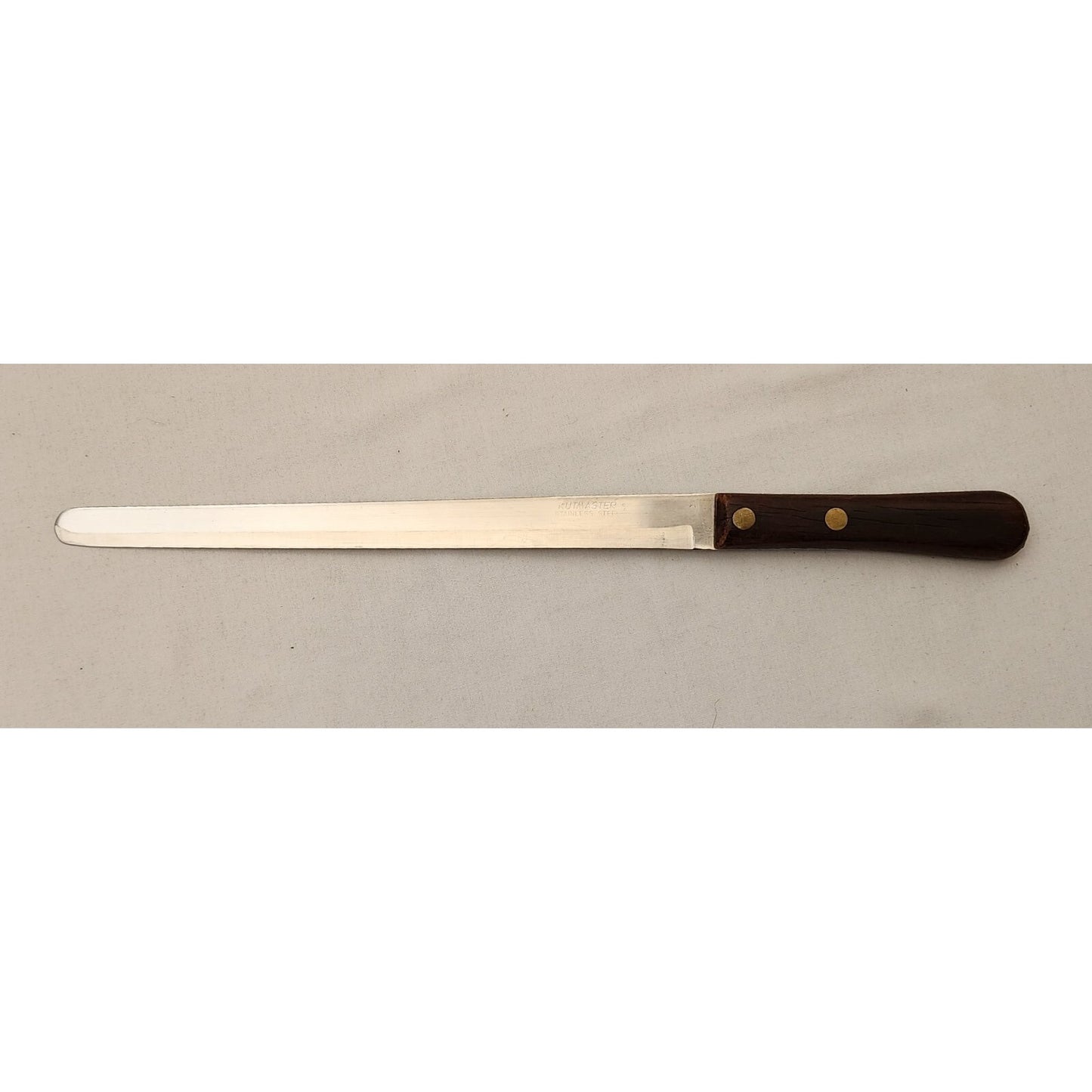 VINTAGE KUTMASTER Stainless Steel Bread Knife with Wooden Handle