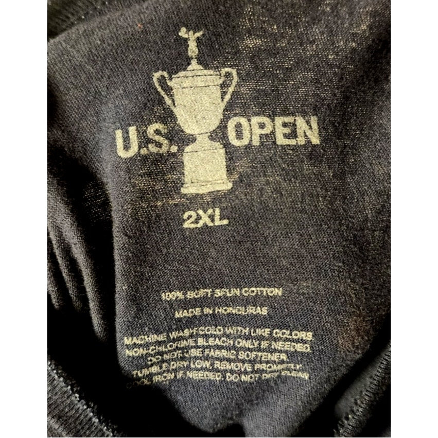 Mens 2XL US Open Golf Graphic T-Shirt Black Short Sleeve Graphic Tee