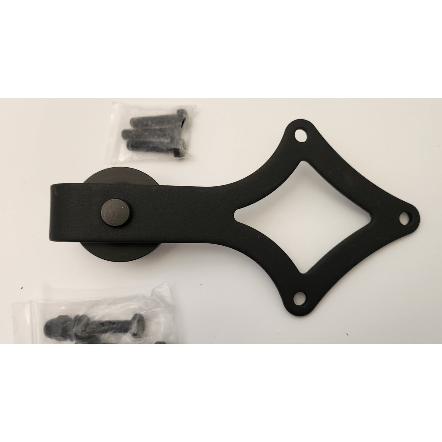 CALHOME - Sliding Door Track Hardware Replacement - Black Rustic Star