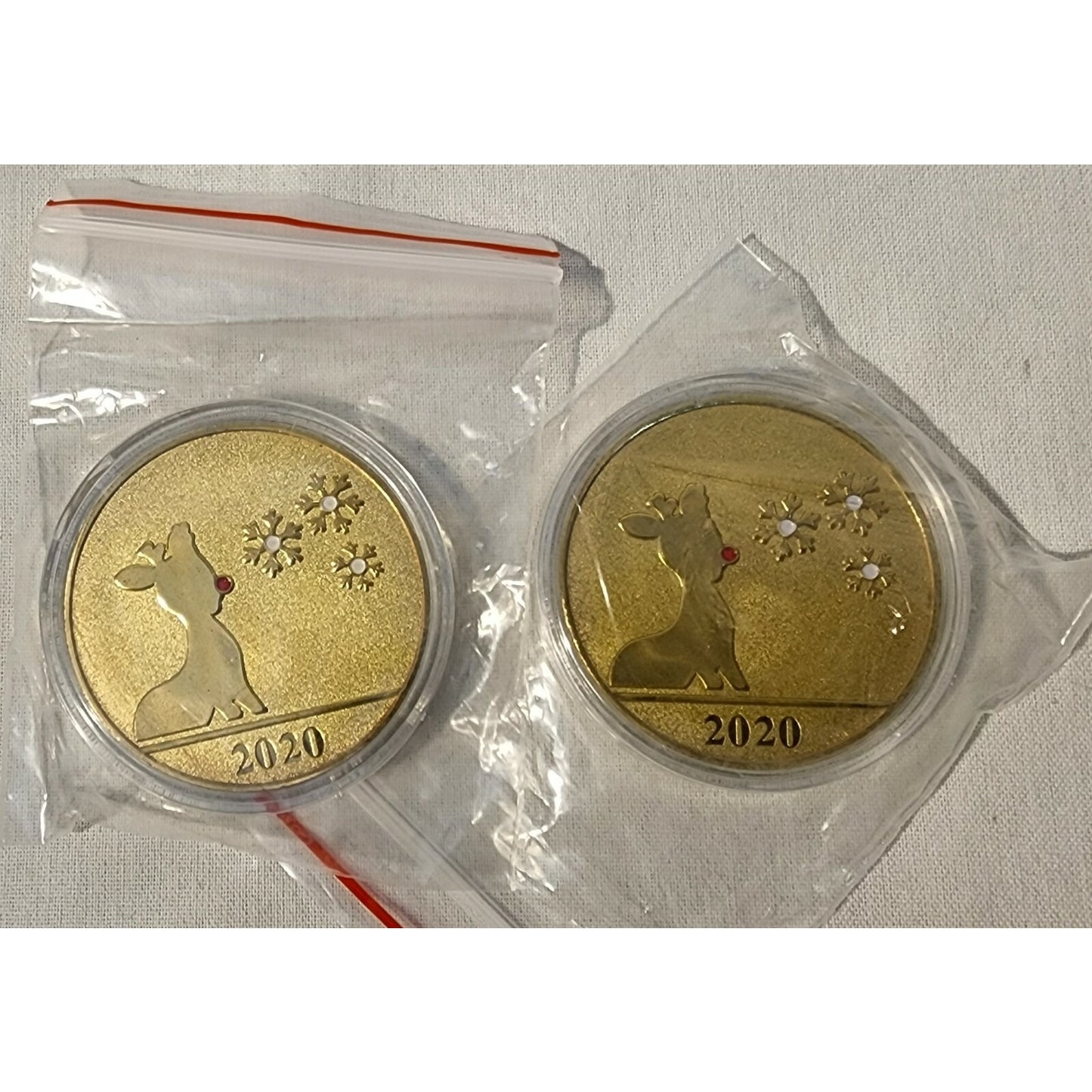 AMOSFUN - Happy Holidays ~ Merry Christmas Santa / Rudolph / 2020