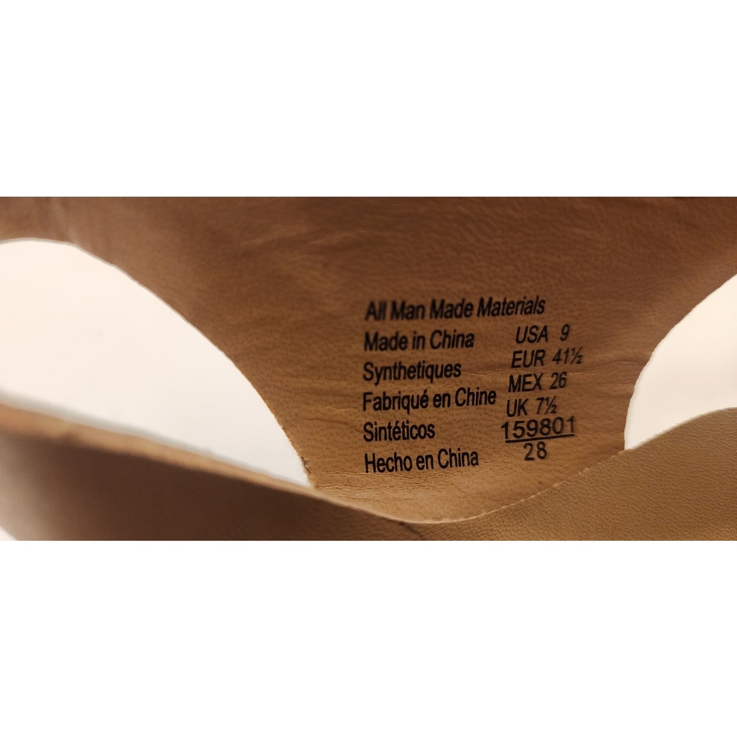 Nice, Brash Sandals - Size 9 - Tan - Wedge