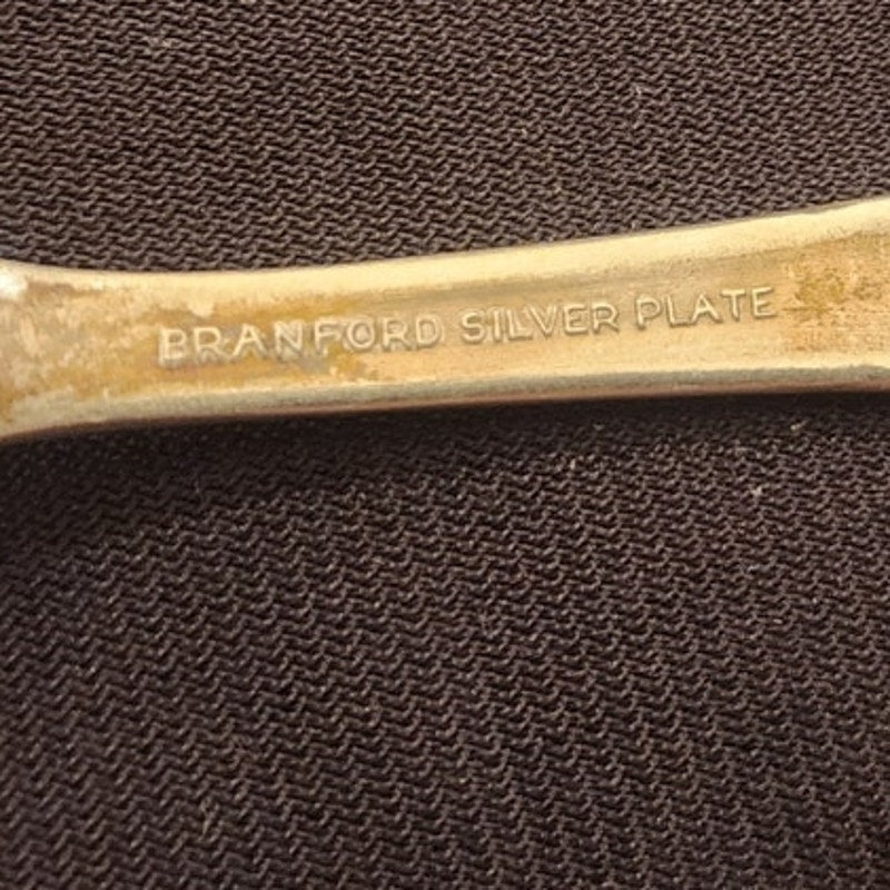 Vintage 1930s Mickey Mouse Branford Silverplate Spoon Vertical Letters 5.5 In