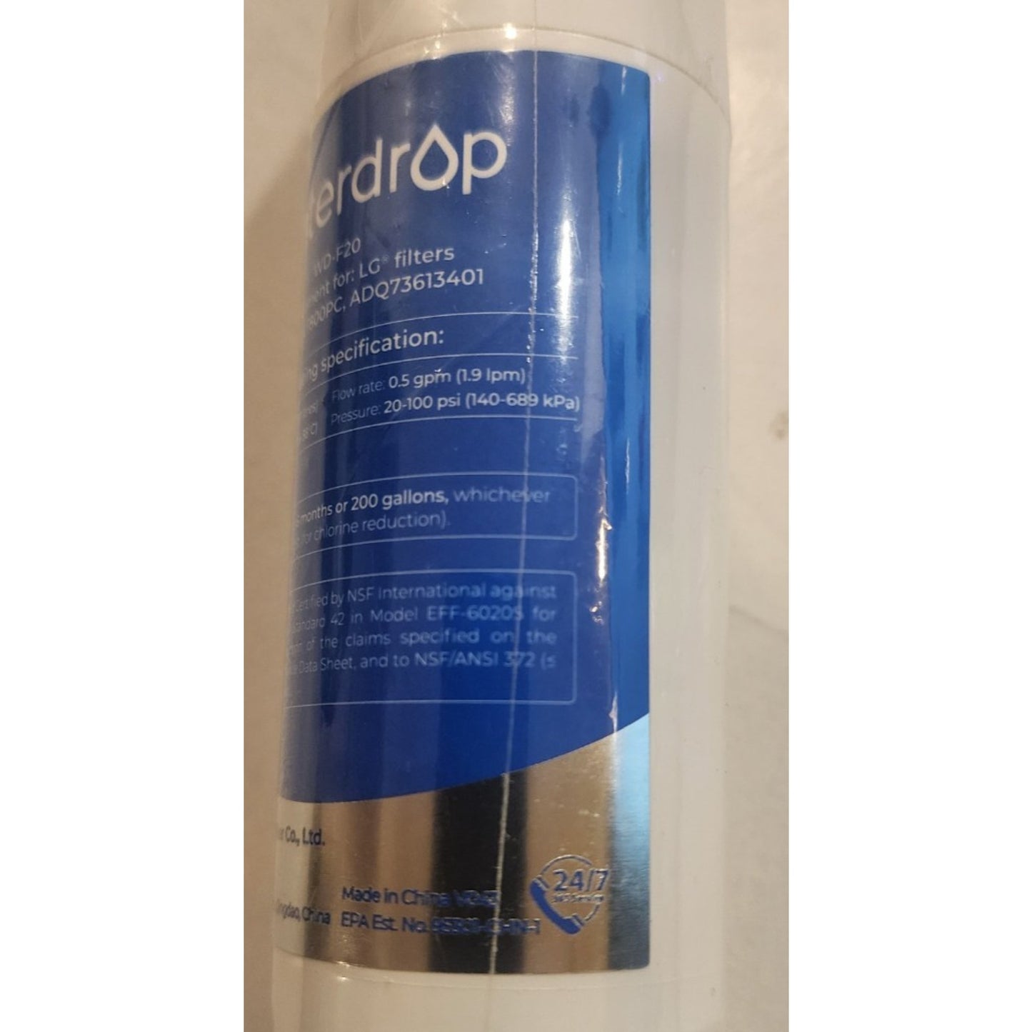 3-Pack - WATERDROP - WD-F20 - Water FILTER Replacement - Sealed