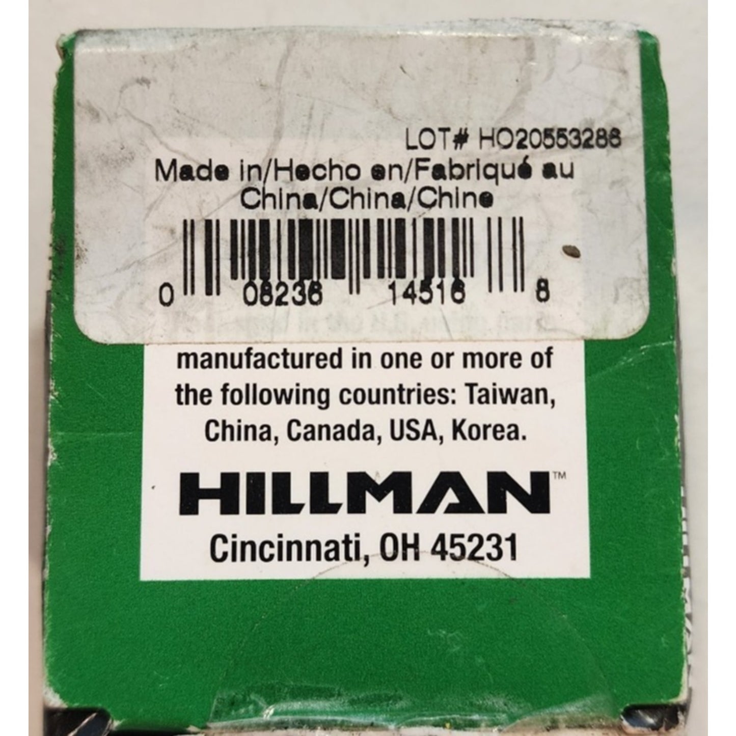 Hillman - 915513 - HEX NUTS - Class 8.8 - M6 1.00 - Unopened Box of 100