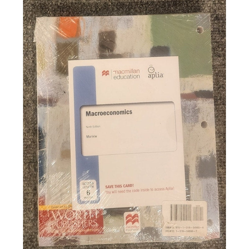 Macroeconomics Ninth Edition N. Gregory Mankiw 9781319049904 Brand New Sealed