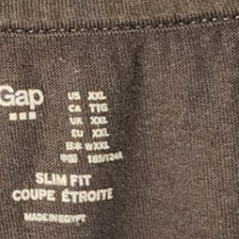 Gap Mens White Gray Colorblock Athletic Polo Shirt XXL Short Sleeve