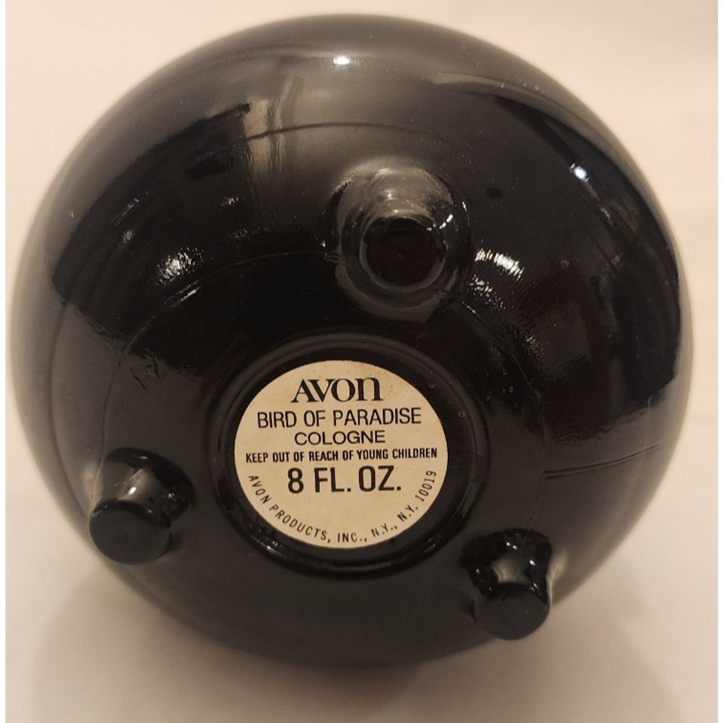 Vintage - Avon Bird of Paradise Cologne - Black Cauldron - Full Bottle -NO SHADE