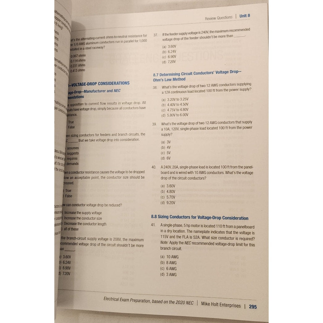 Mike Holt Electrical Exam Preparation 2020 NEC – Illustrated Guide – Used
