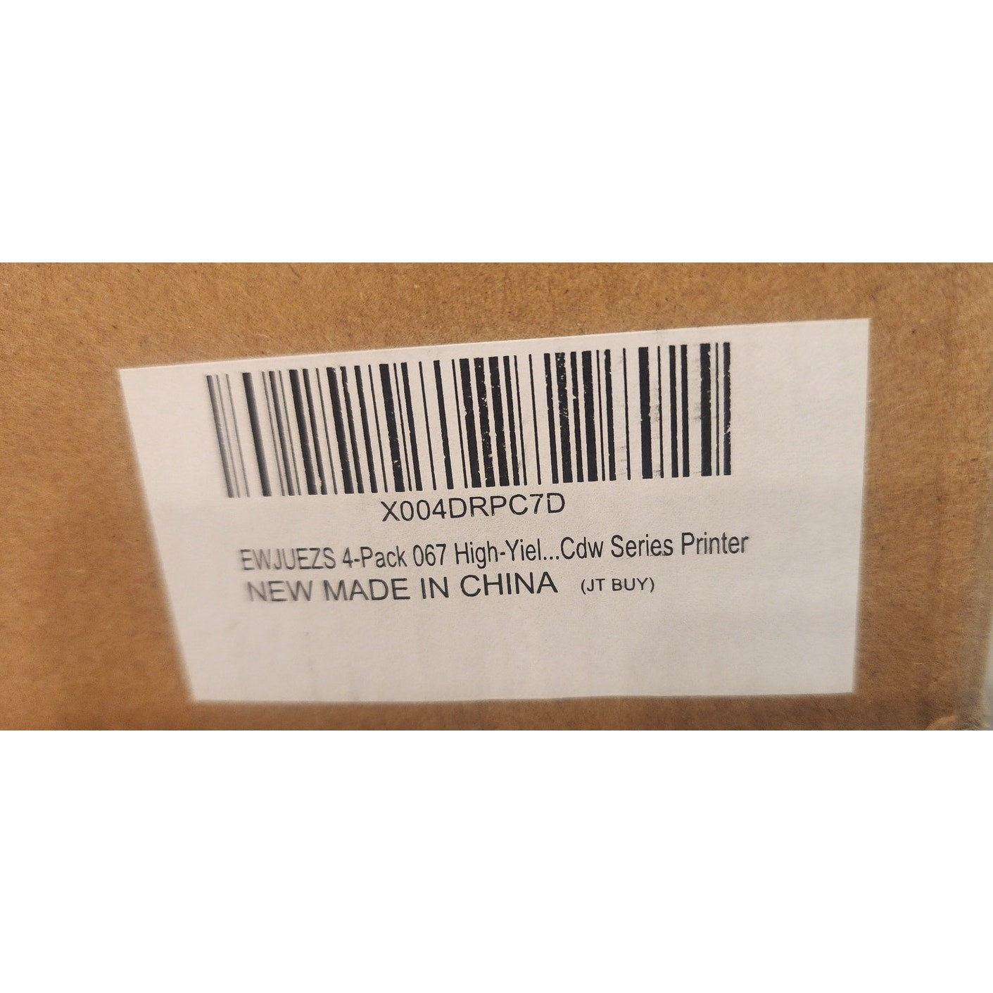 Compatible 067 Toner Cartridge Set BK/C/Y/M High Yield 4‑Pack Open Box