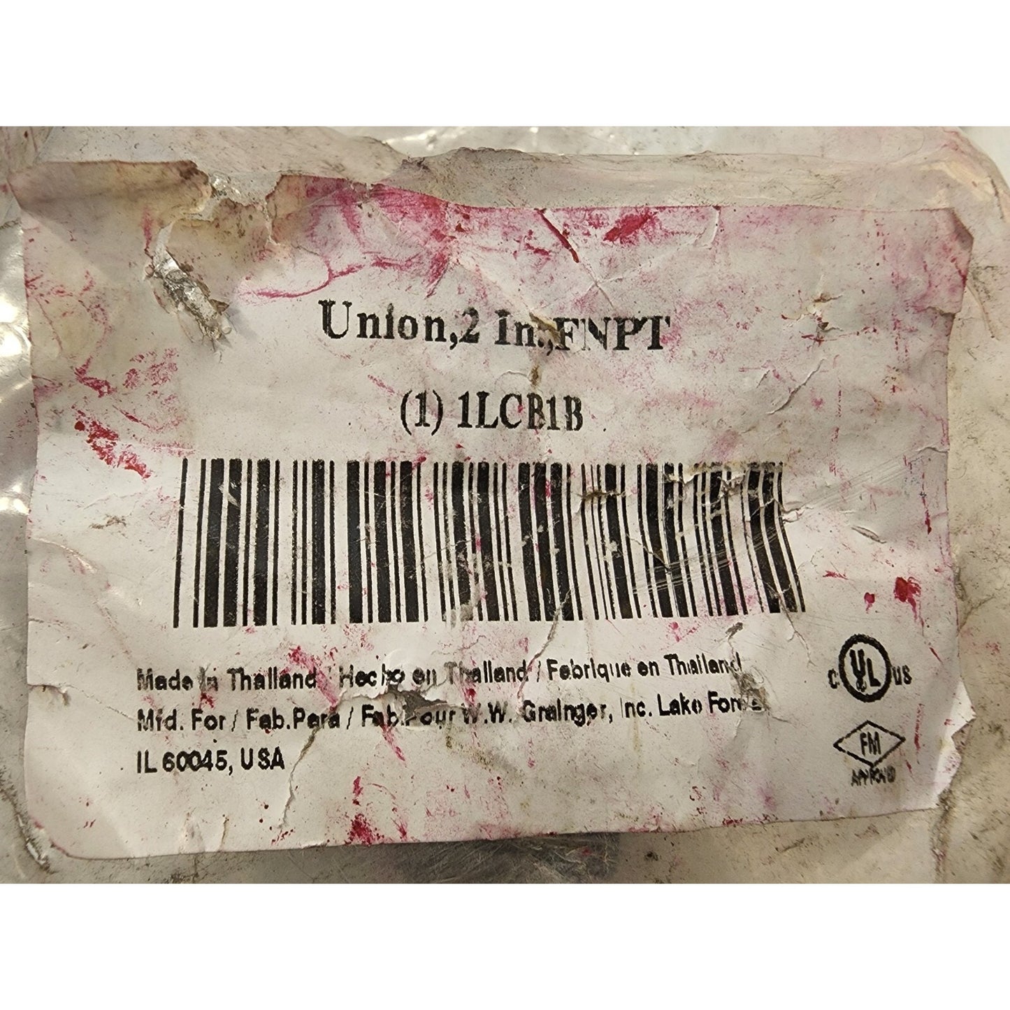 Union 2" FNPT Connector - 1LCB1B - Female to Female - unopened package