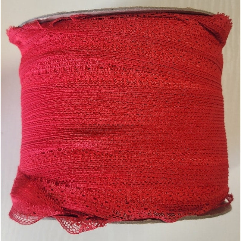 Vintage Wrights Native Textiles 1/2" Red Trimming Ribbon 520 Yd Roll PATT 22250