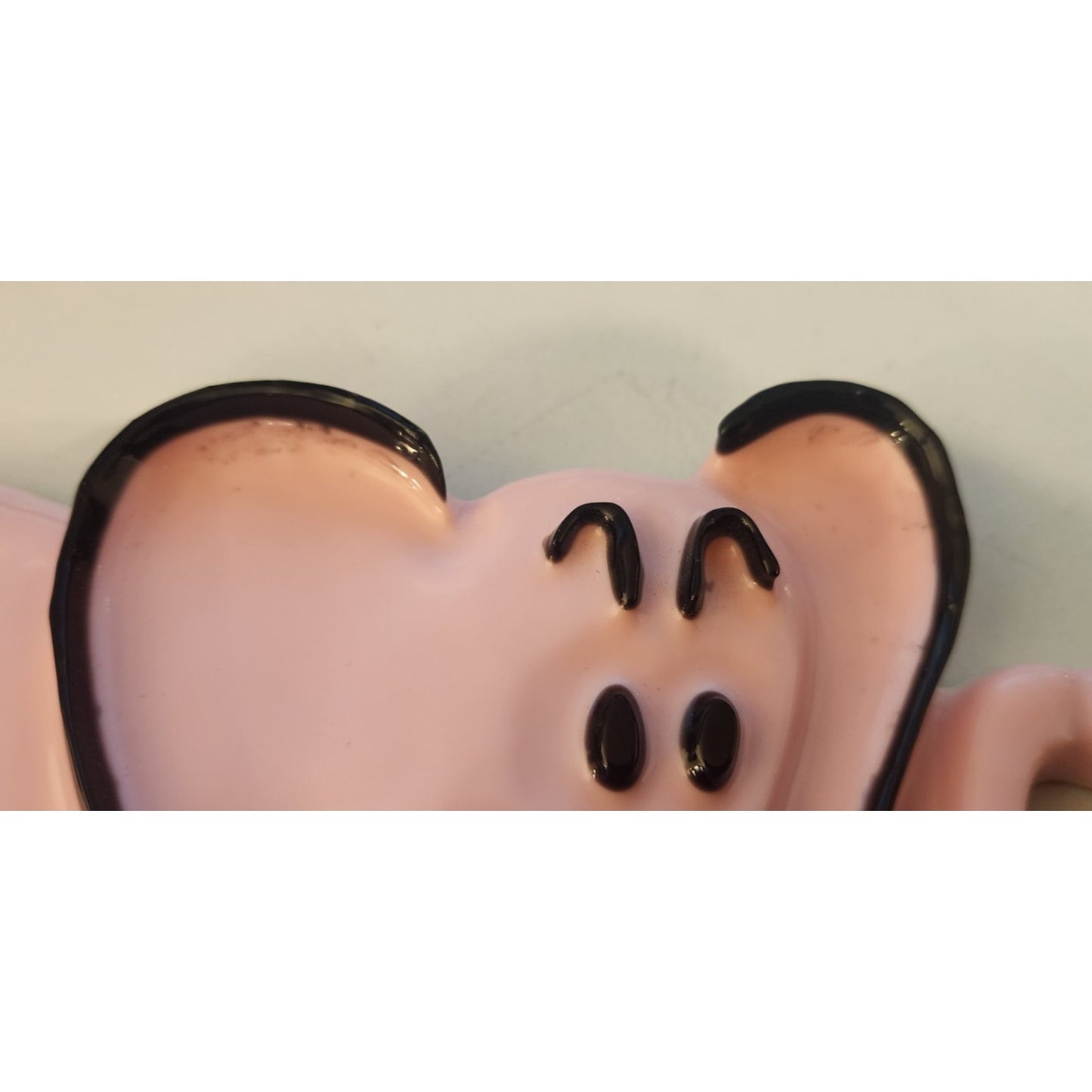 Handmade Ceramic Pink Elephant Wall Hanging - Approx 9.5" X 7" - Cute, Pink