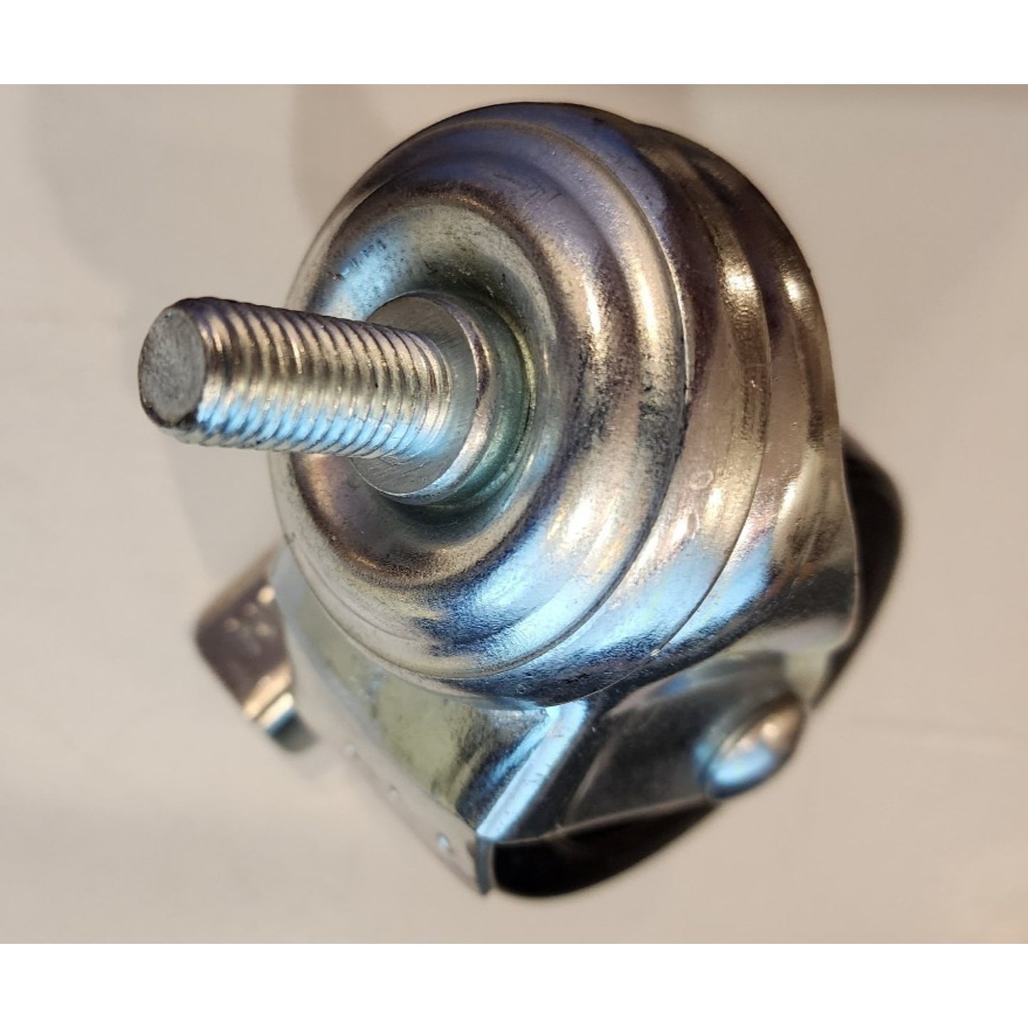 3 Inch -Black Polyurethane Caster Wheel - Threaded Stem w/Brake