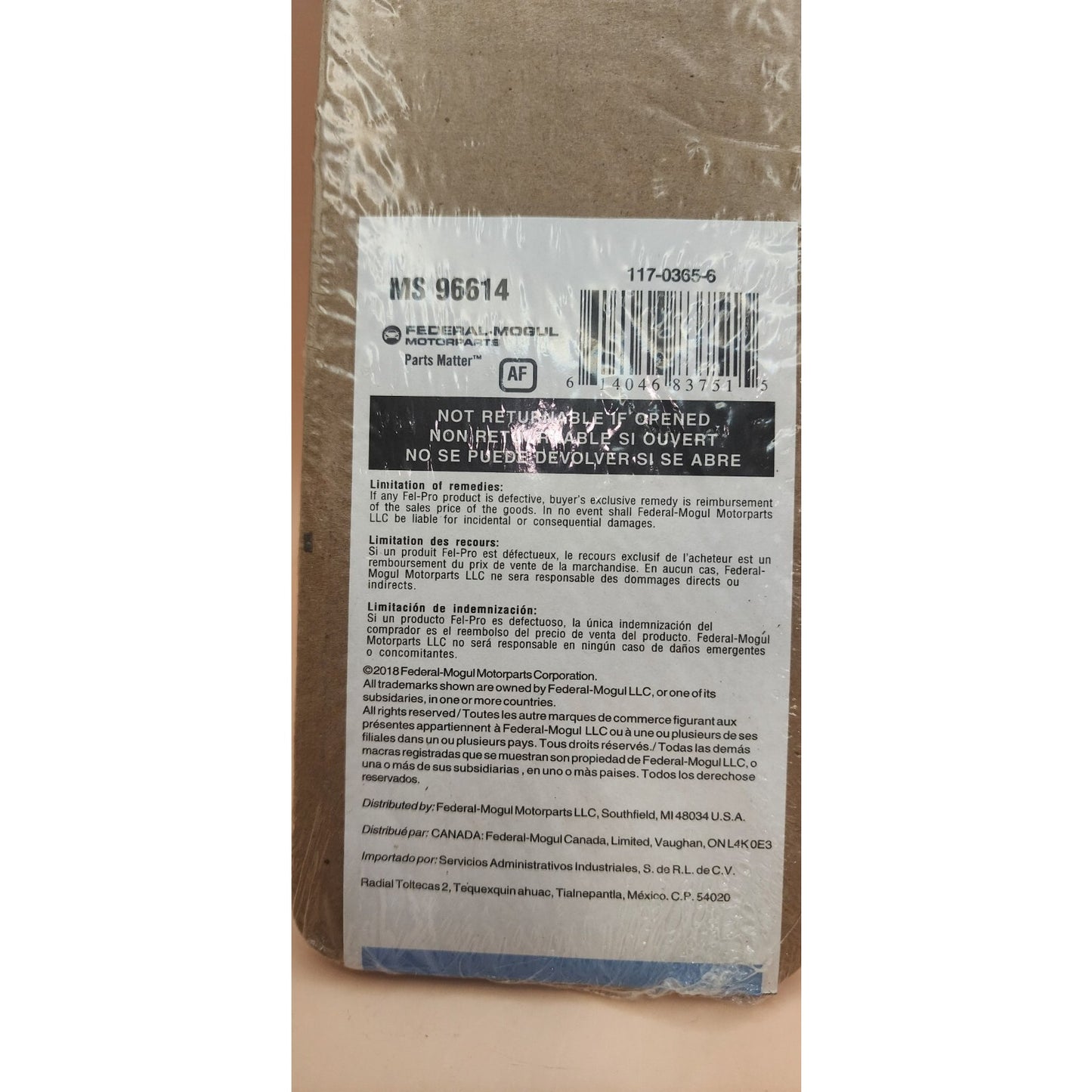 Fel-Pro - Exhaust Manifold Gasket Set - MS 96614