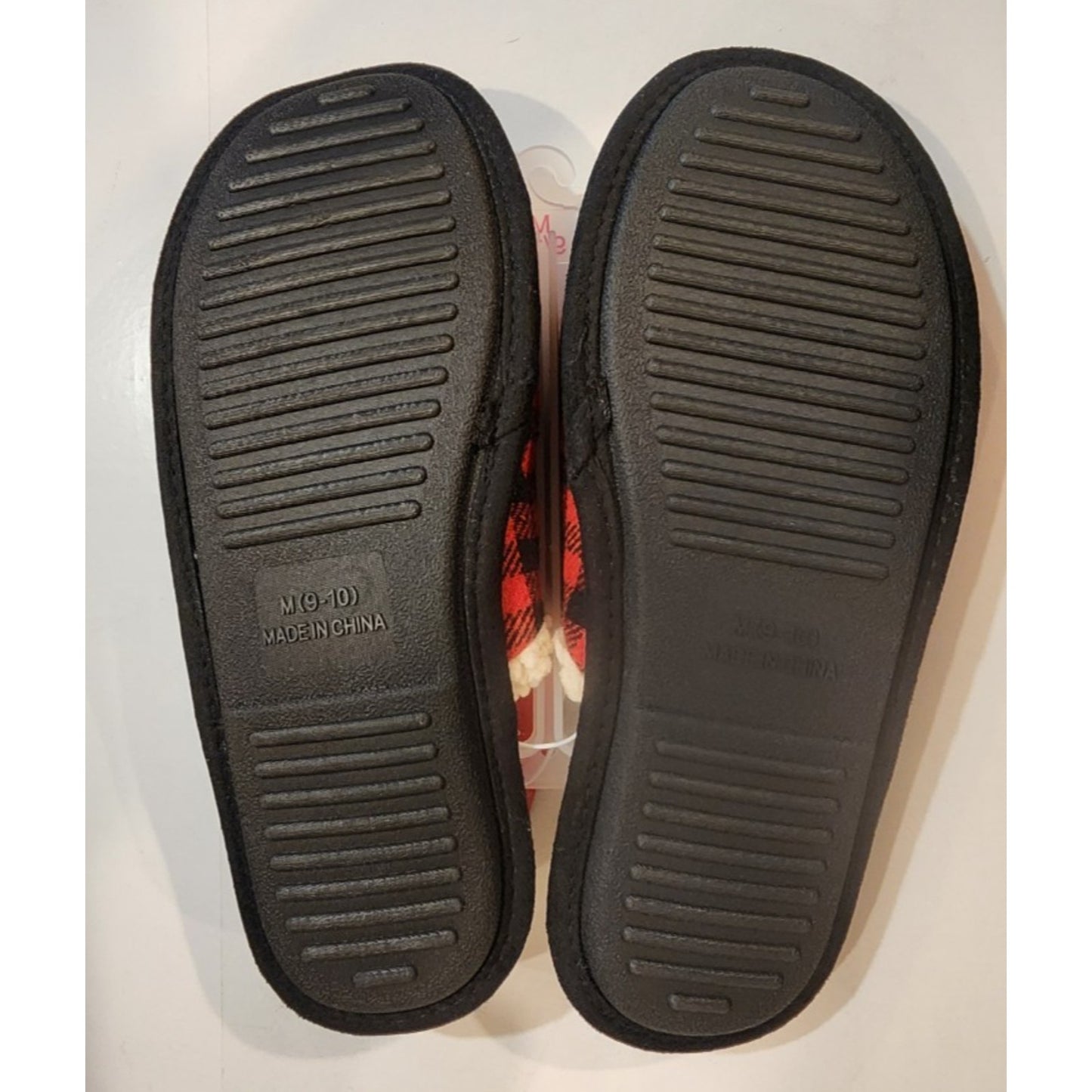 Wondershop - Men's - Papa Bear Slippers - Medium Size 9/10 - Buffalo Plaid