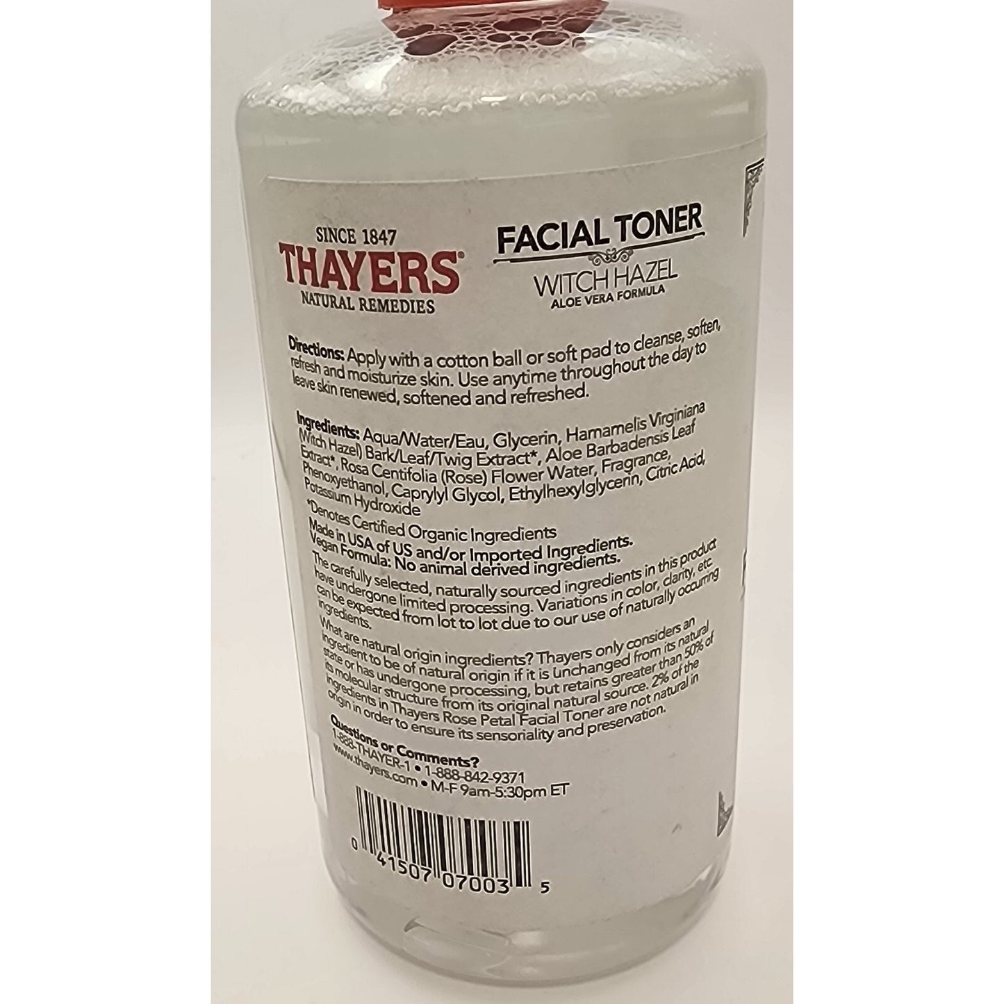 THAYERS Facial Toner - Witch Hazel, Aloe Vera Formula - 12 Oz - Rose Petal