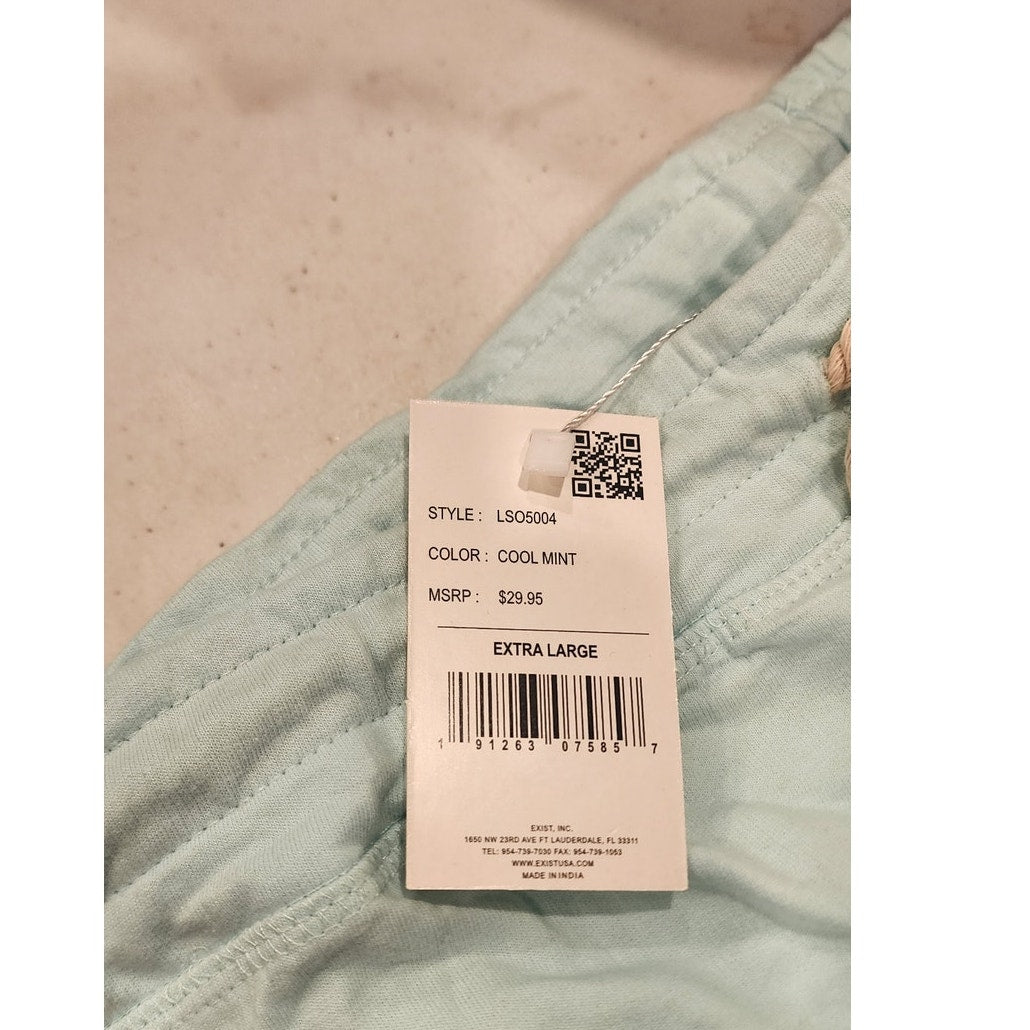NWT Southern Spirit Cool Mint Smocked Lounge Shorts - Women's Size XL