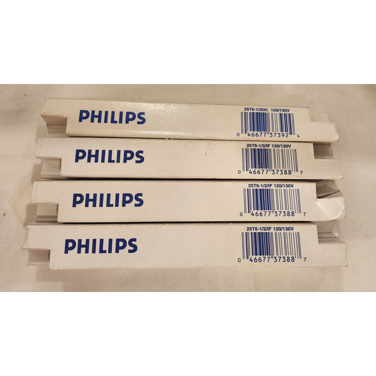 Lot of 4 Philips 25W T6-1/2 Bulbs 3x Intermediate E17 IF 1x Double Contact DC