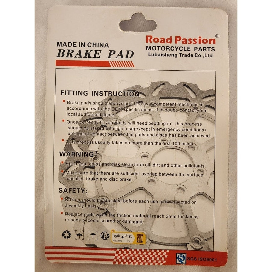 RoadPassion Motorcycle Brake Pads 05‑174 – New Sealed