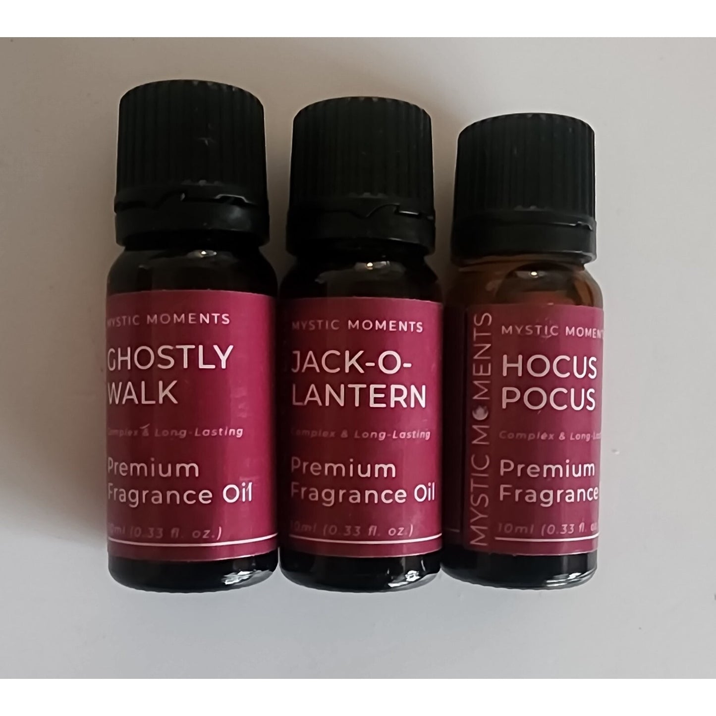 Mystic Moments - 3 Fragrance Oils - Ghostly Walk, Hocus Pocus, Jack O Lantern