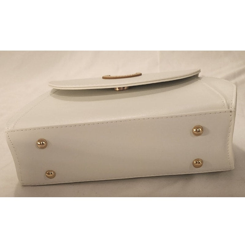 New White Cat Ear Mini Crossbody Handbag w/ Strap & Pockets