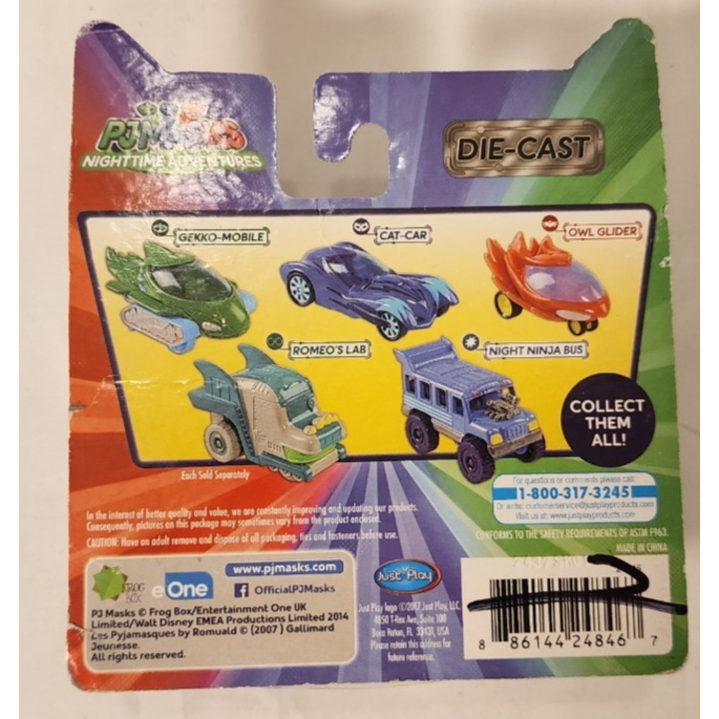 Just Play - PJ Masks - Cat-Car - Die cast - Blue