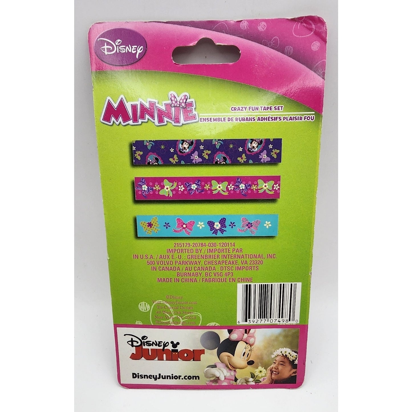 3 PK Disney - Minnie Mouse - Fun Tape Set - Toy, Scrapbook, Arts & Crafts Kids