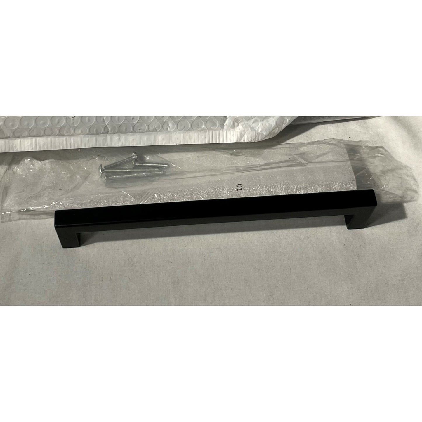 8" Black Dresser Drawer Pulls - LSJ12BK192 - Set of 5