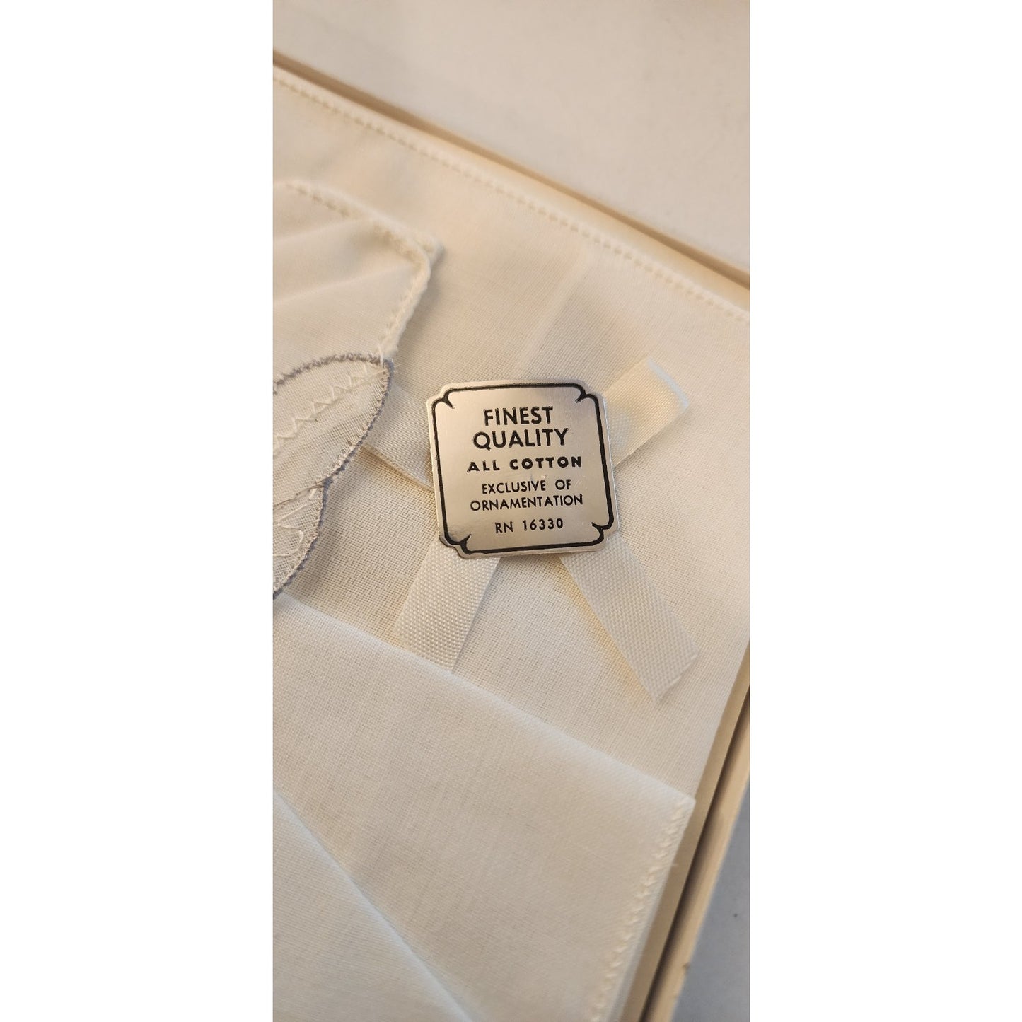 2 Different - Vintage Embroidered Handkerchief Sets - Same Box - All Cotton