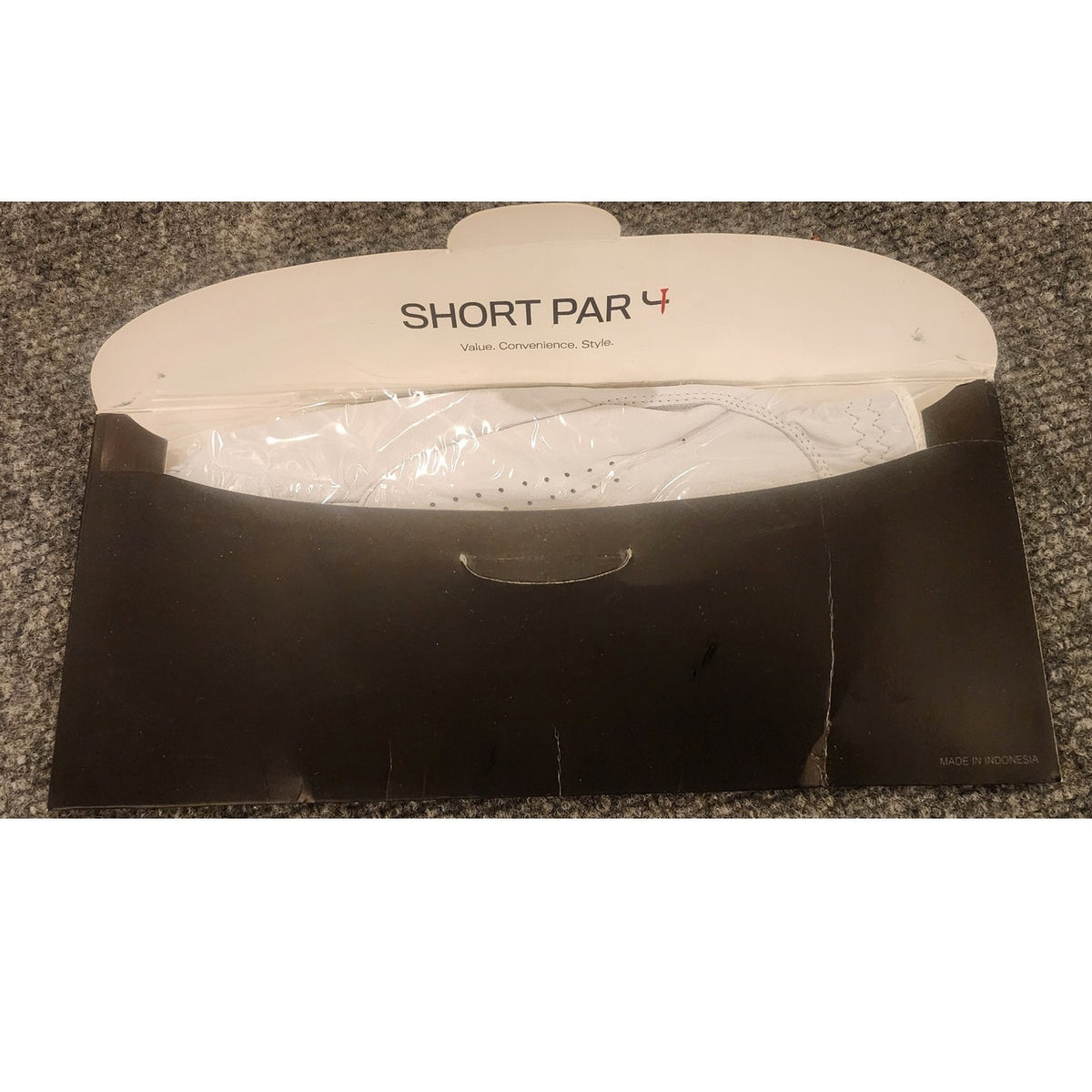 Short Par 4 Mens Golf Glove Right Hand Mens XL White Open Box Unworn