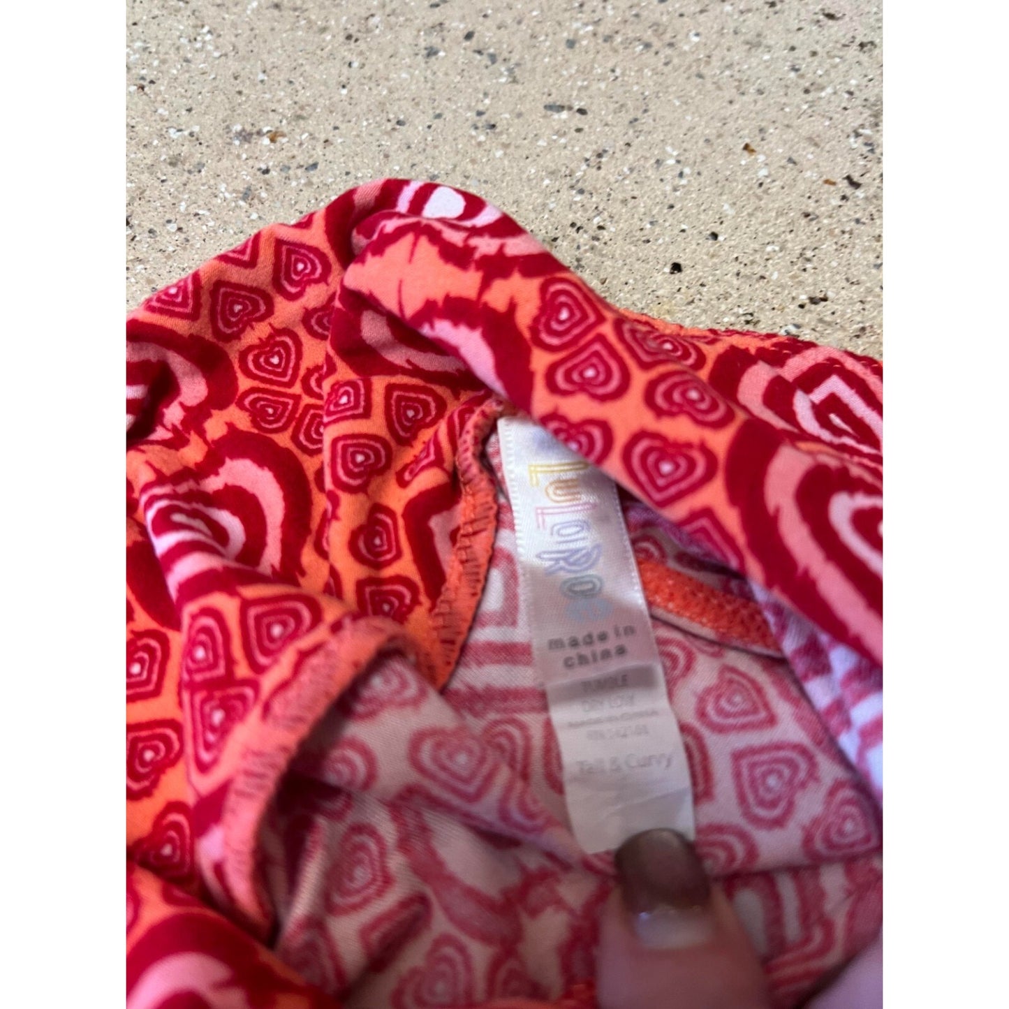 LuLaRoe TC Leggings - "Valentine Hearts" CUTE! - Buttery Soft - Wide Waistband