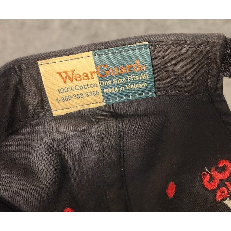 Vintage WearGuard Workwear Hat Cap Strapback Gray Black 3 BSI Embroidered