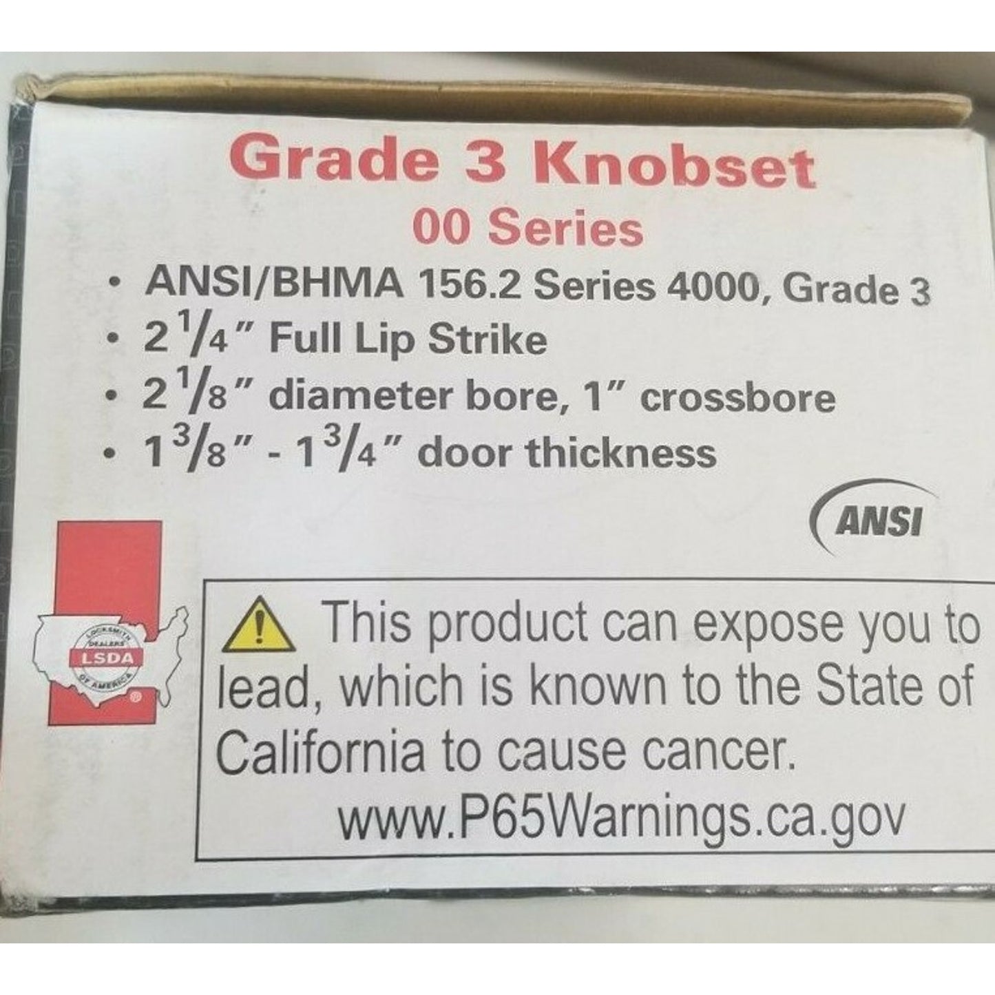 Tulip (G)- 00 Series - Grade 3 Knobset- Entrance Lockset. Silver Colored- US32D