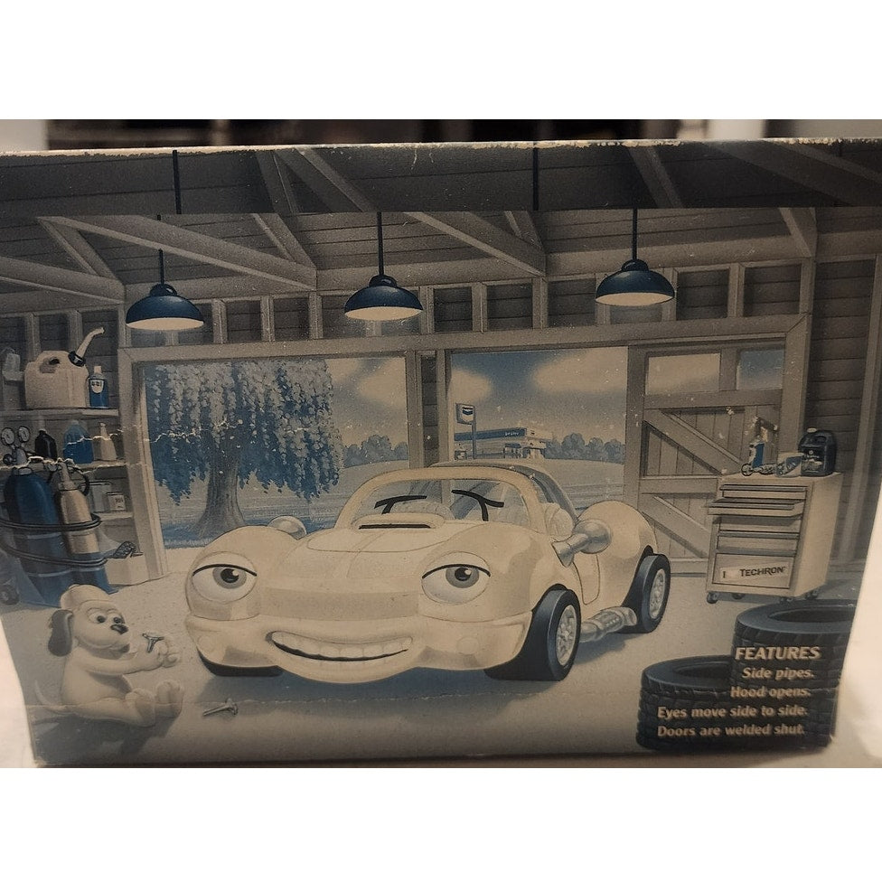 Vintage Riley Roadster Toy Car New In Original Package Yellowed Broken Plastic