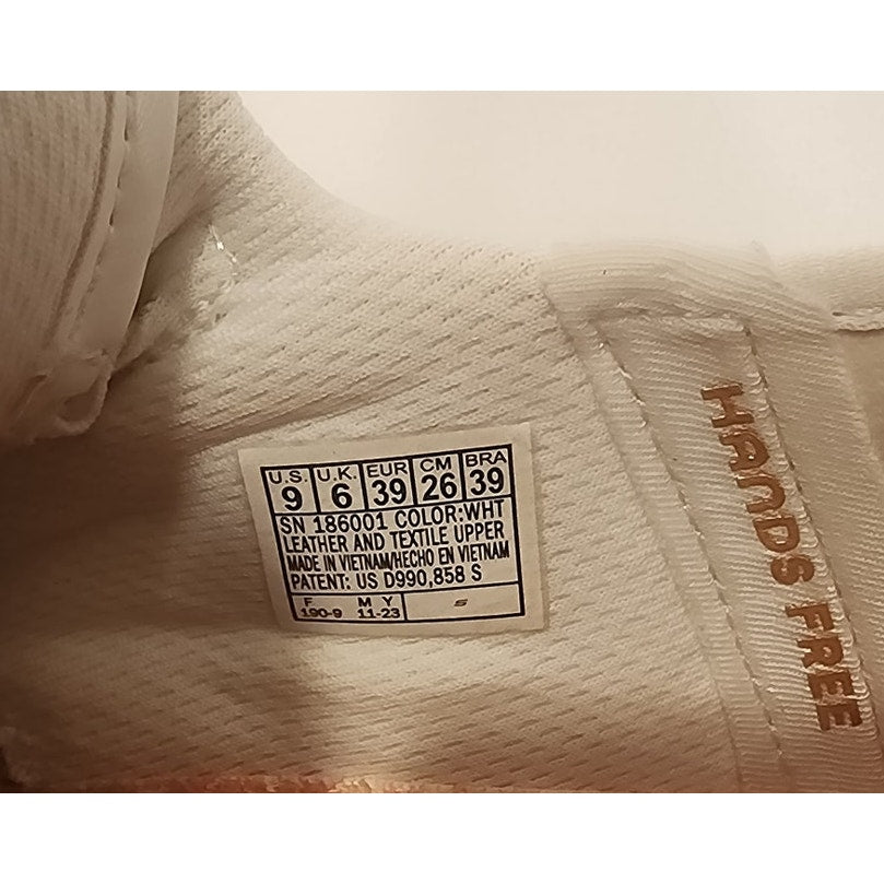 Skechers x Snoop Dogg Snoop One OG White Leather Women's Size 9 Slip-Ins