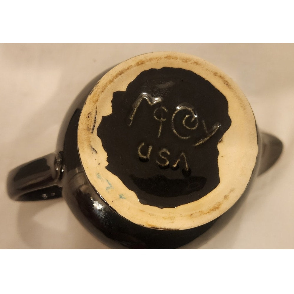 McCoy USA Black & Pink Ceramic Creamer Pitcher – Vintage Pottery