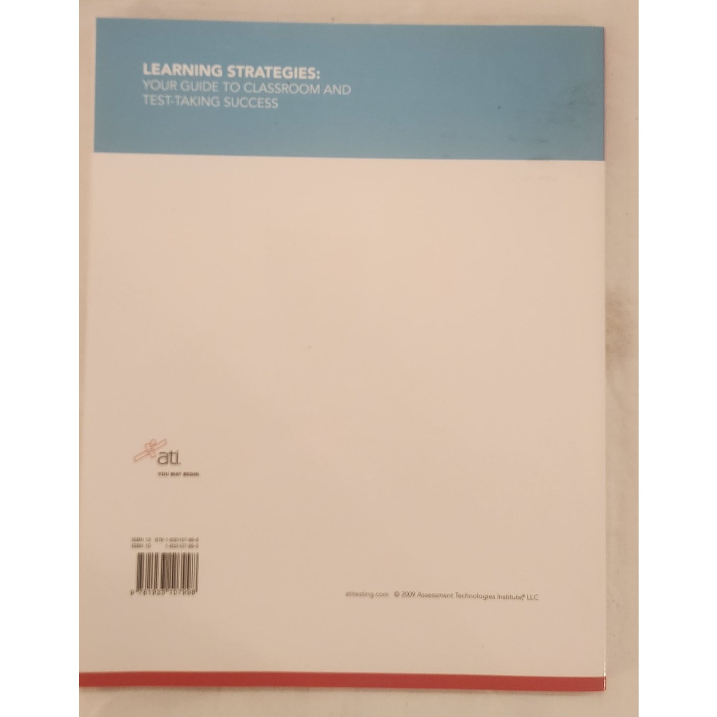 ATI Learning Strategies: Classroom & Test‑Taking Success – Like New