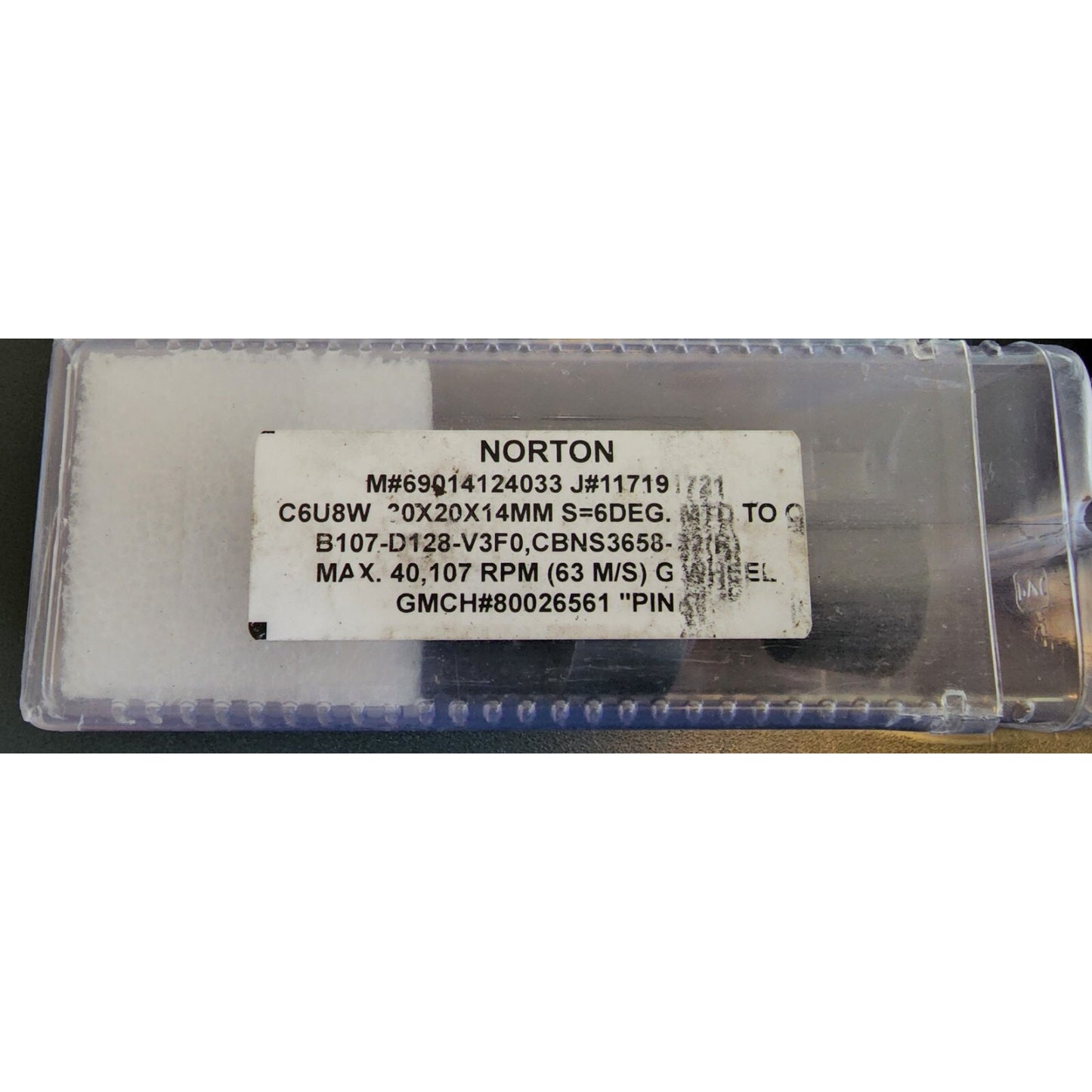 Norton G Wheel - C6U8W - 30X20X14mm S=6DEG - B107-D128-V3F0, CBNS3658-S2(R) PINK