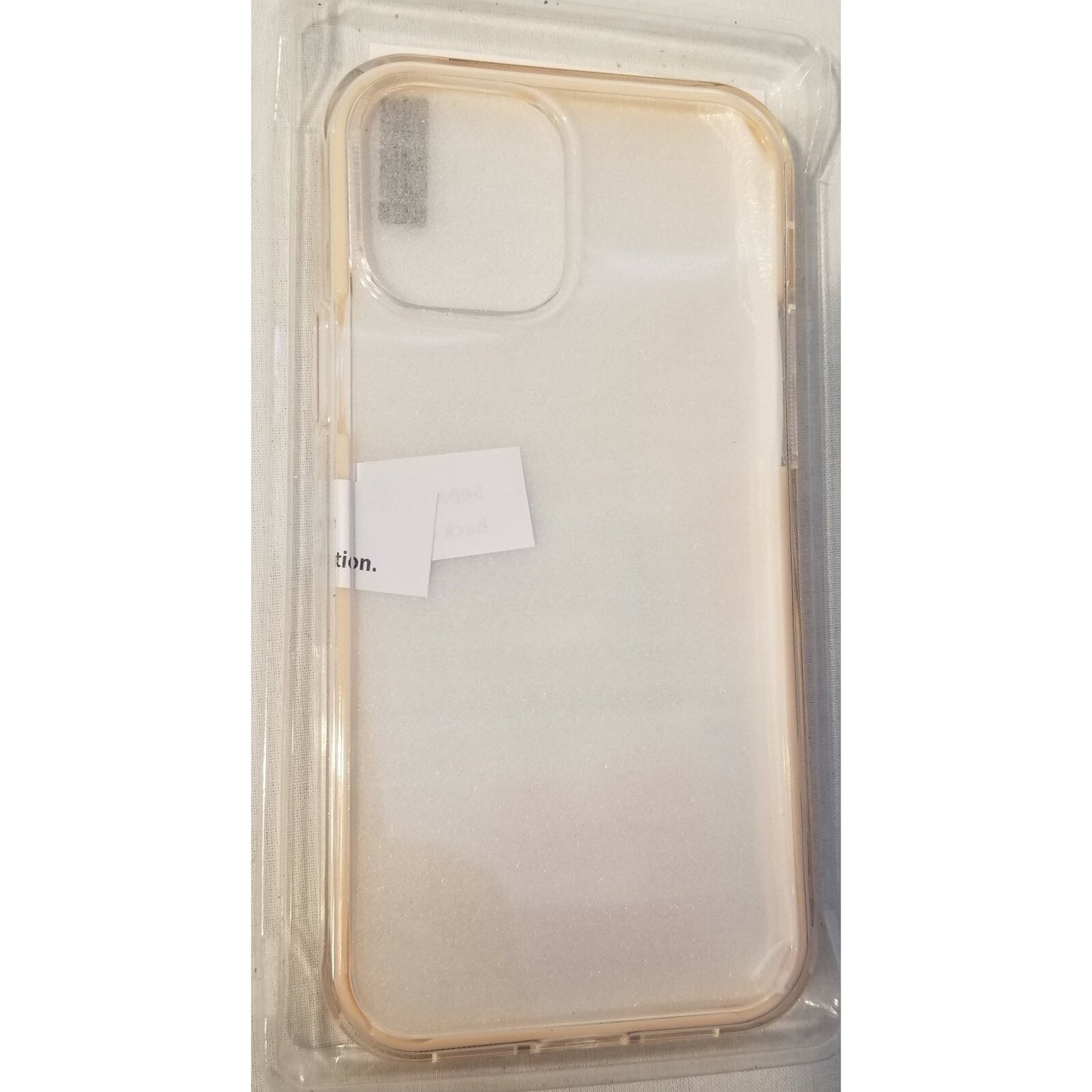 Fashion Style Creative Case - Iphone IP12 - 6.1" - Case Clear & light pink