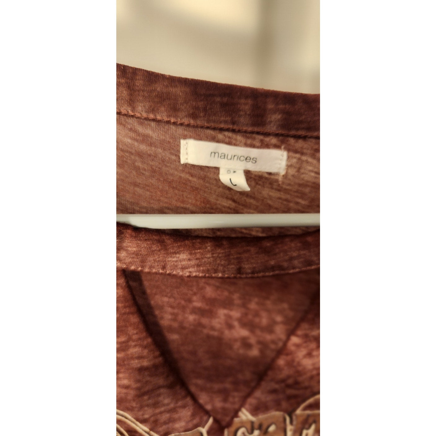 Maurices Have Faith in Your Journey Tee L Maroon Mountain Graphic