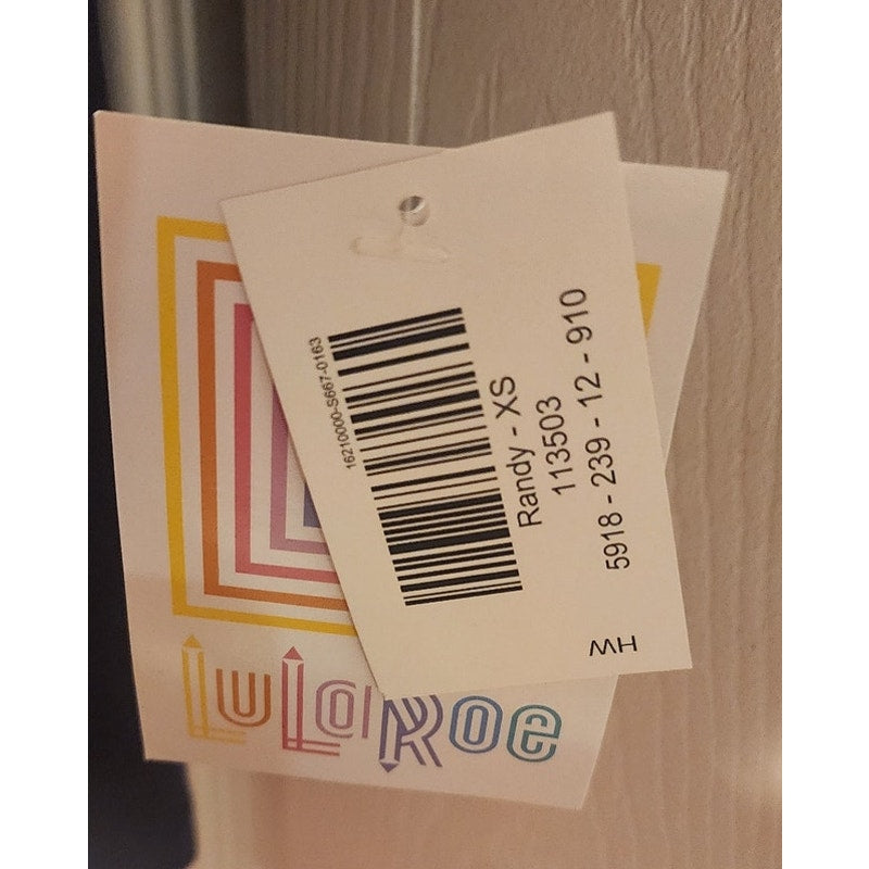LuLaRoe - XS - Randy - Black Body - Halloween Arms - NWT