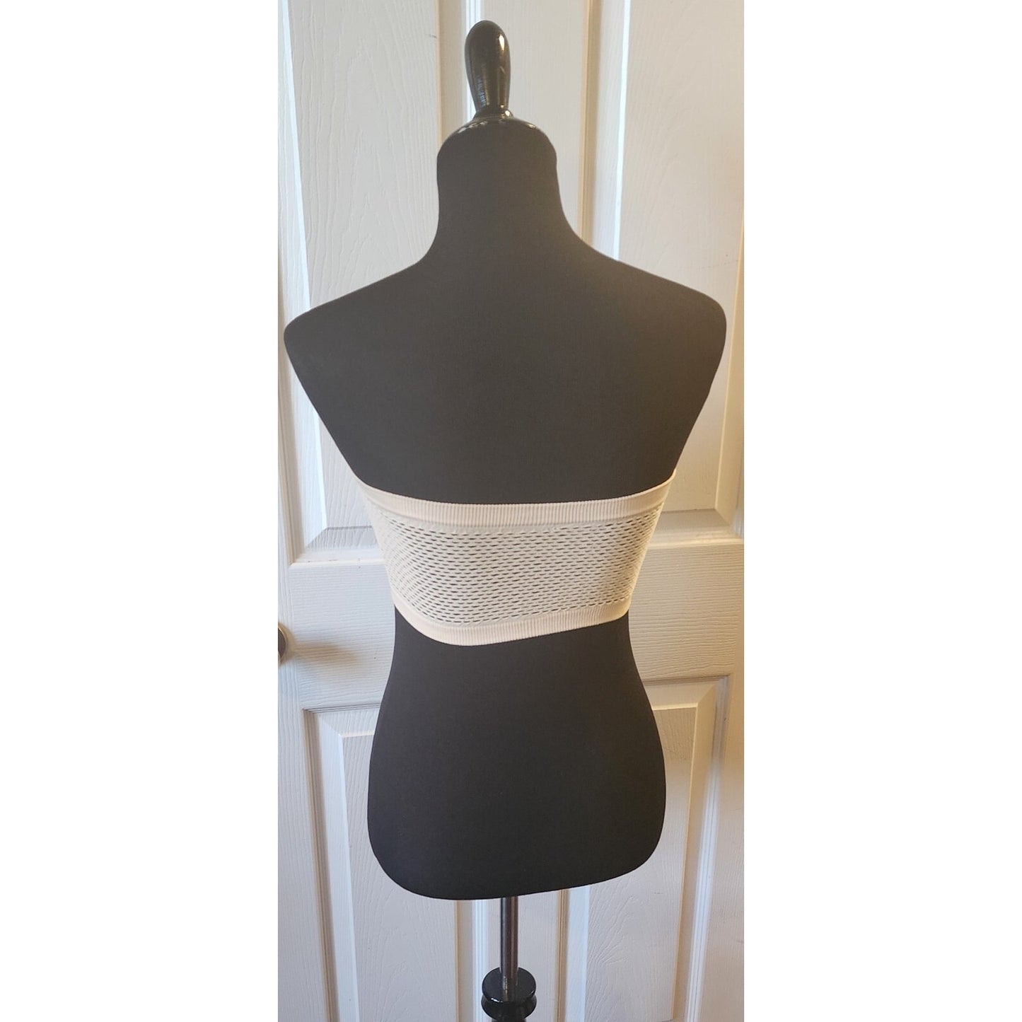 Tan Womens Tube Bra Top Underwear Strapless Breathable Mesh Back - Small