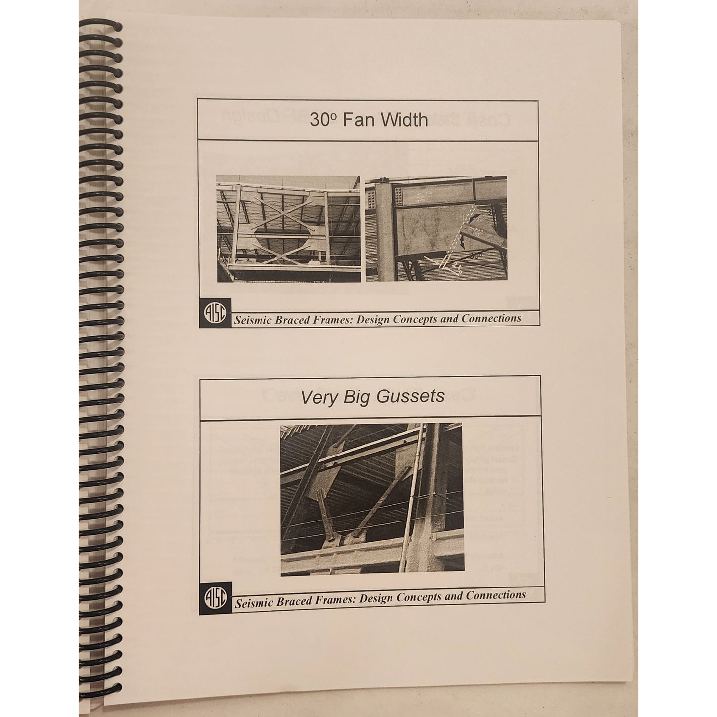 Seismic Braced Frames AISC Short Course Sabelli Spiral Bound Engineering Manual