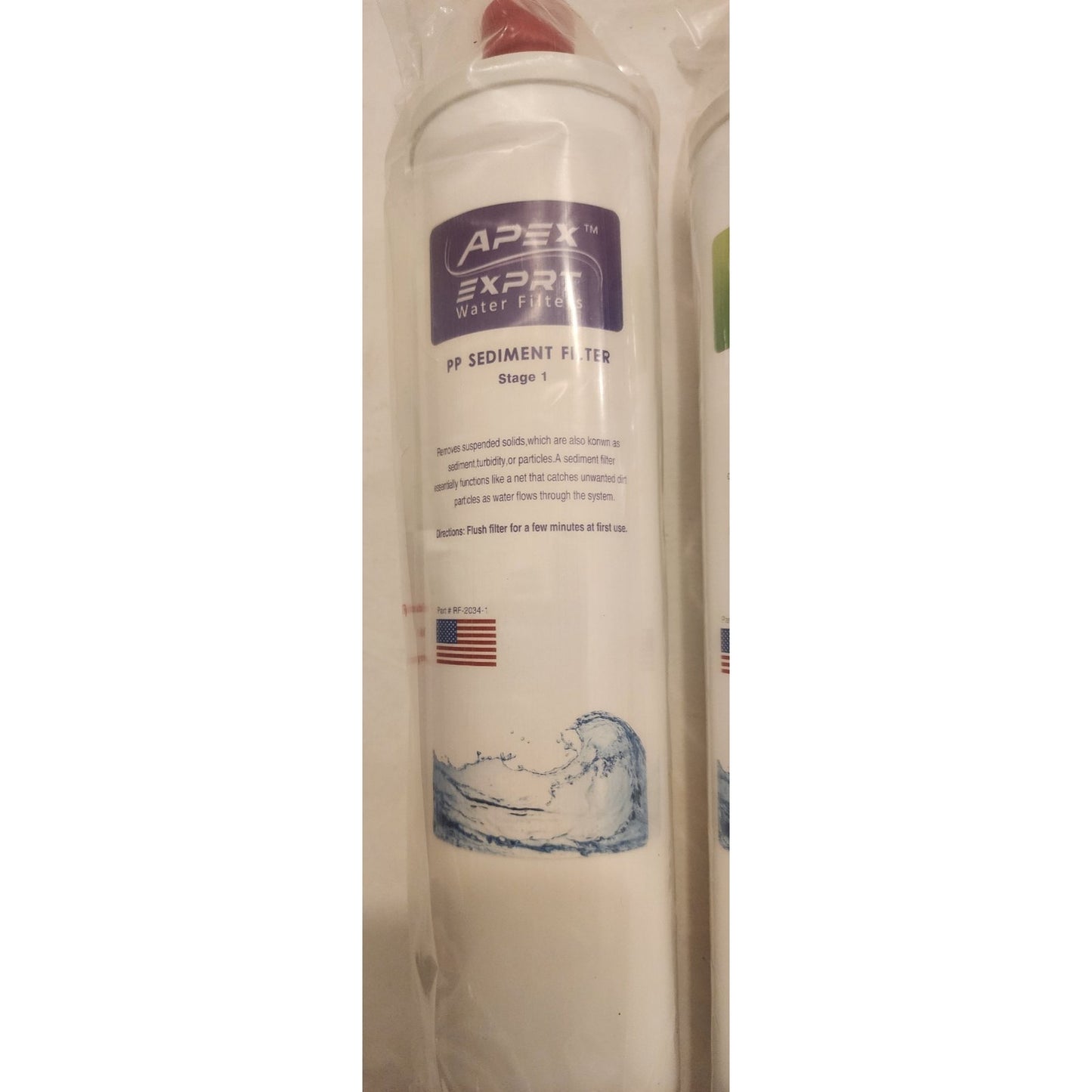 Apex - RF-2034 - Undersink Pre-Filters, 4 pack Replacement Cartridges, Steps 1-4