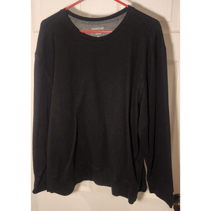 Cuddl Duds Mens XXL Black Long Sleeve Crewneck Top Thermal Base Layer Tee
