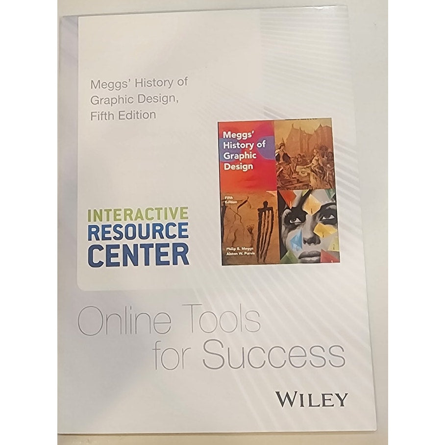 Meggs' History of Graphic Design 5th Edition HC w/ Sealed Interactive Access