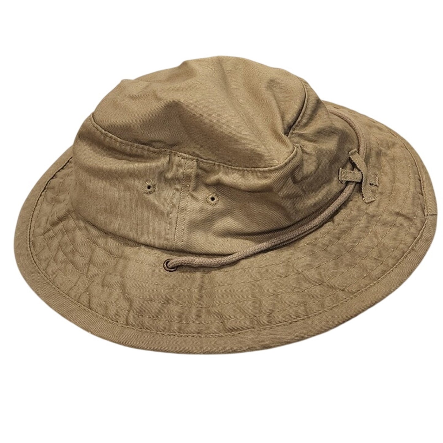 NWT DPC Dorfman Pacific Co Mens Khaki Cotton Bucket Hat Fishing Sun Cap XL